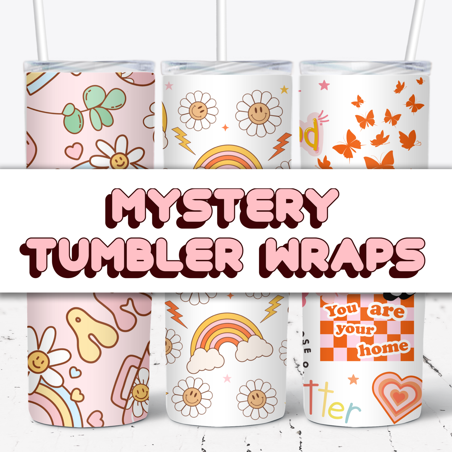Mystery 20oz Sublimation Tumbler Wraps Bundle