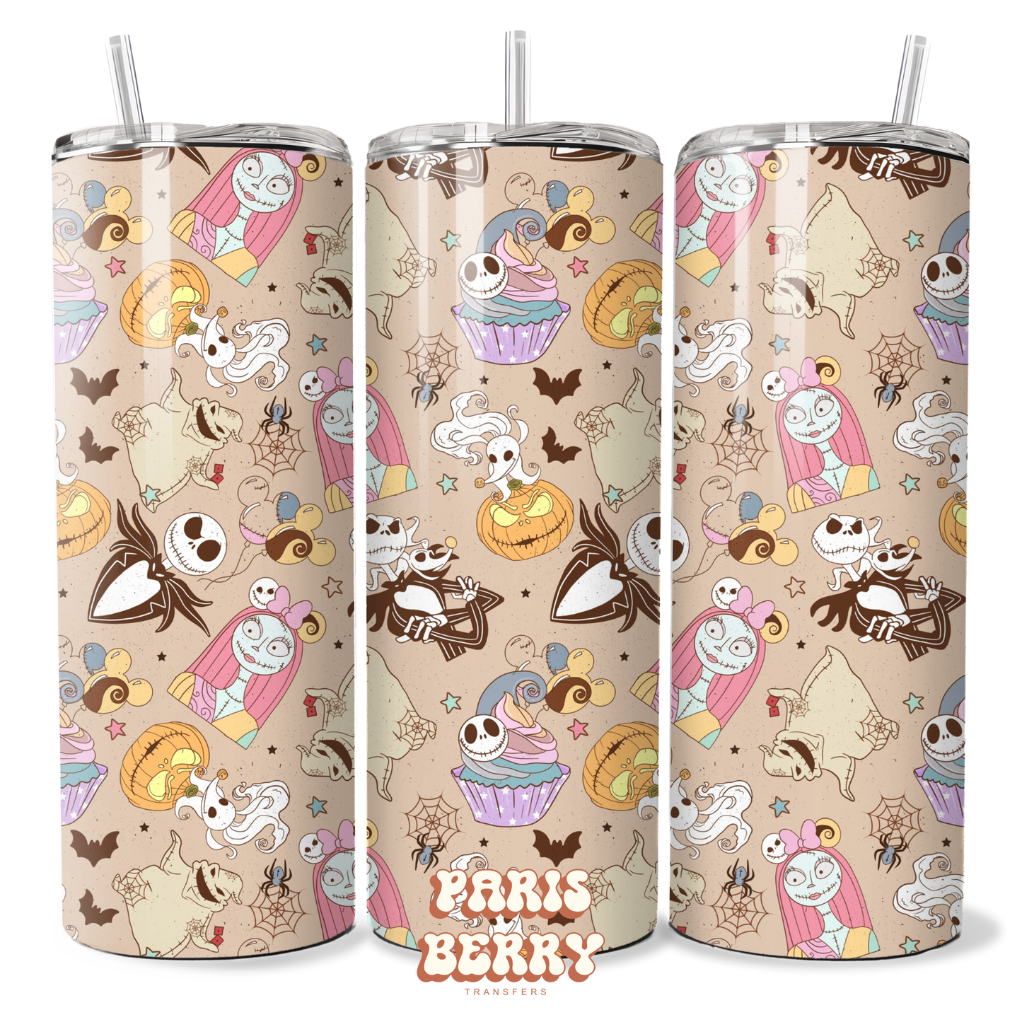 Christmas Nightmare Couple - 20oz Sublimation Tumbler Wrap