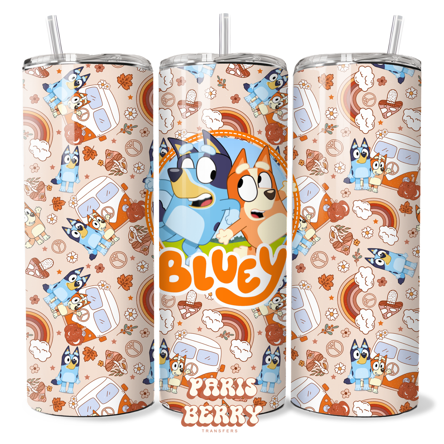 Bluish & Friend Coffee - 20oz Sublimation Tumbler Wrap