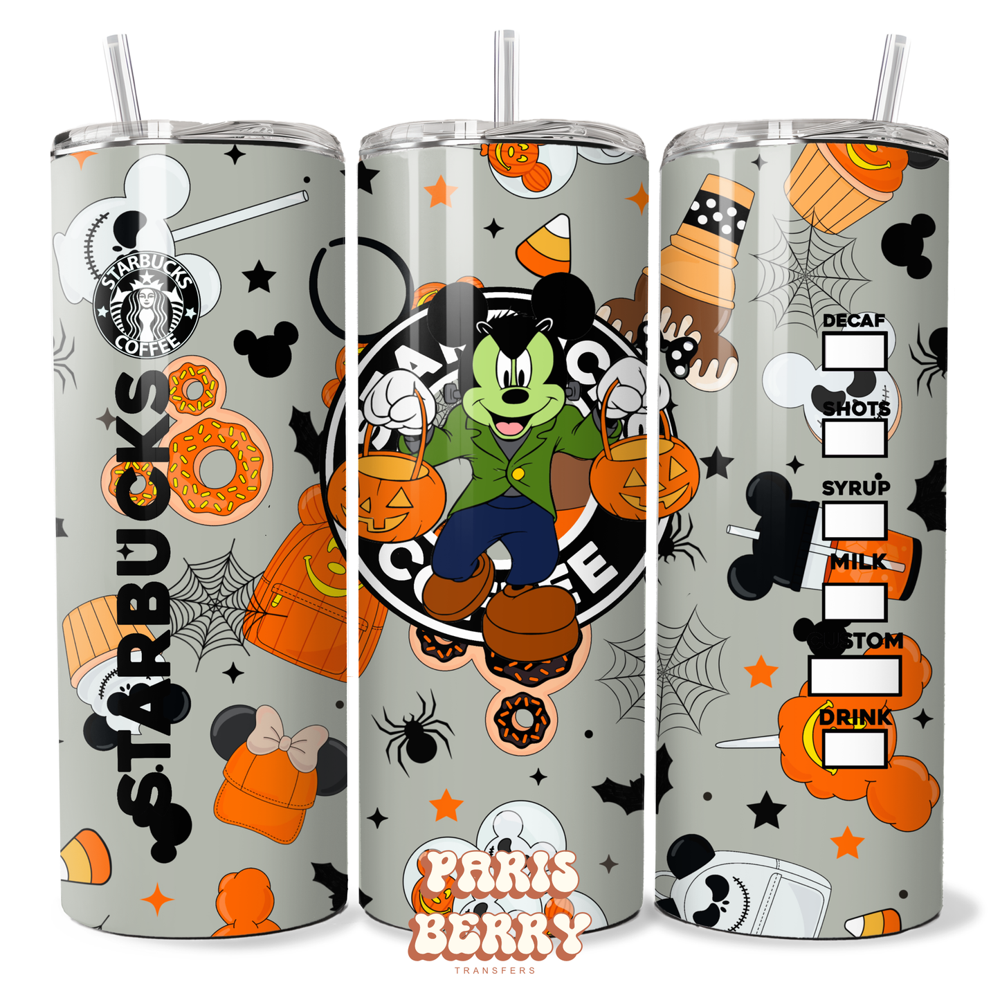 Frankenstein Mouse Coffee - 20oz Sublimation Tumbler Wrap