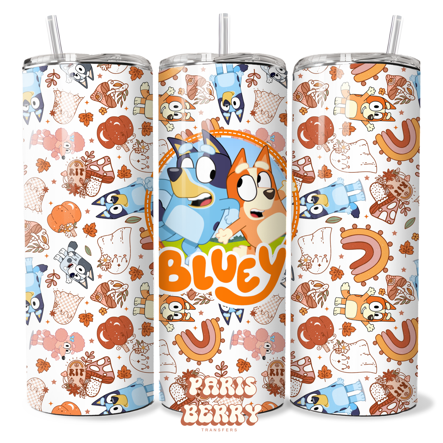 Bluish Friends - 20oz Sublimation Tumbler Wrap