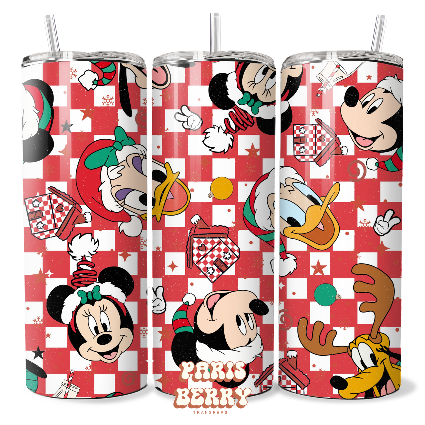 Christmas Mouse & Friends - 20oz Sublimation Tumbler Wrap