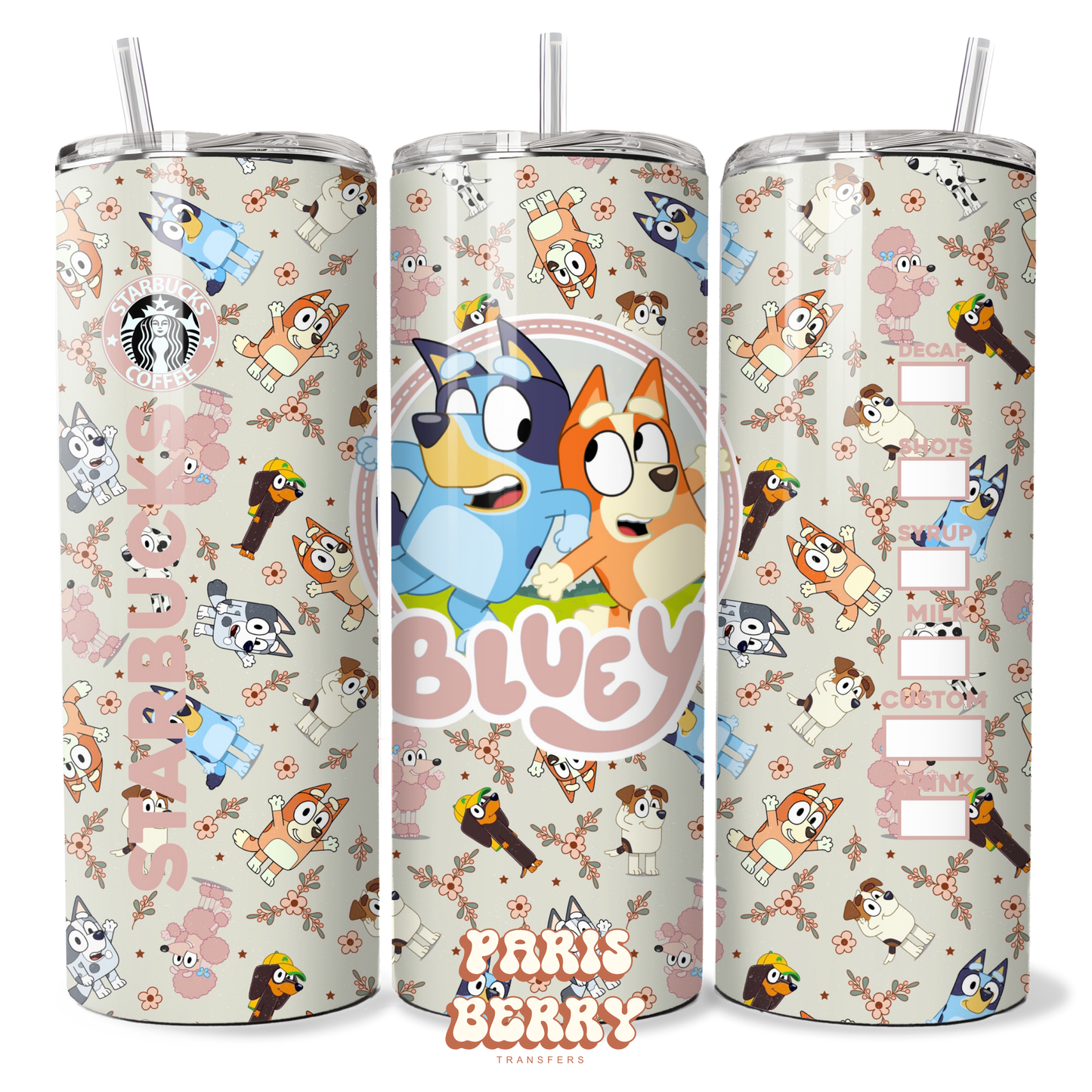 Bluish & Friend Coffee - 20oz Sublimation Tumbler Wrap