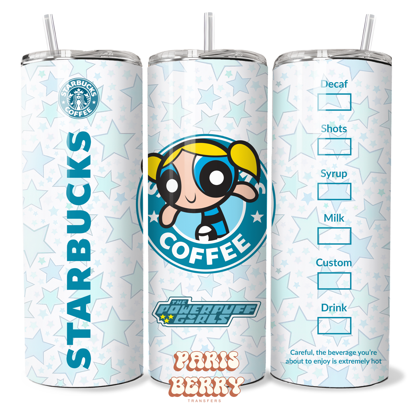 Power Puff Coffee Girls - 20oz Sublimation Tumbler Wrap