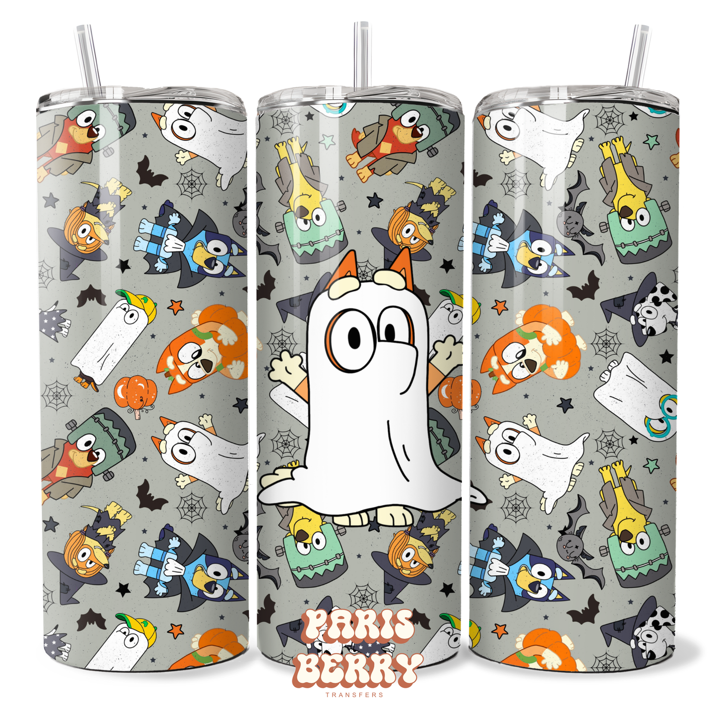 Bluish Ghost - 20oz Sublimation Tumbler Wrap