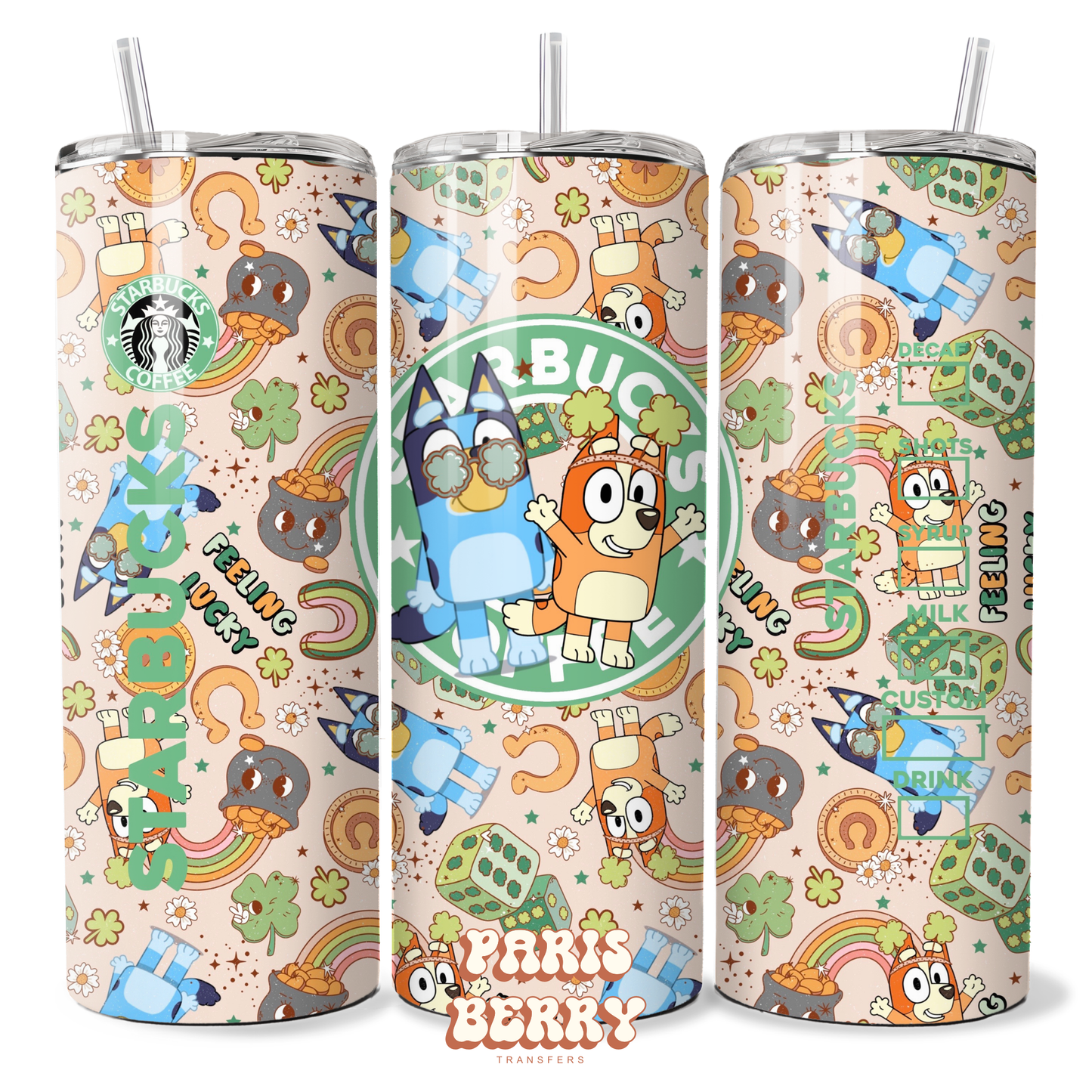 Bluish Friends Coffee - 20oz Sublimation Tumbler Wrap
