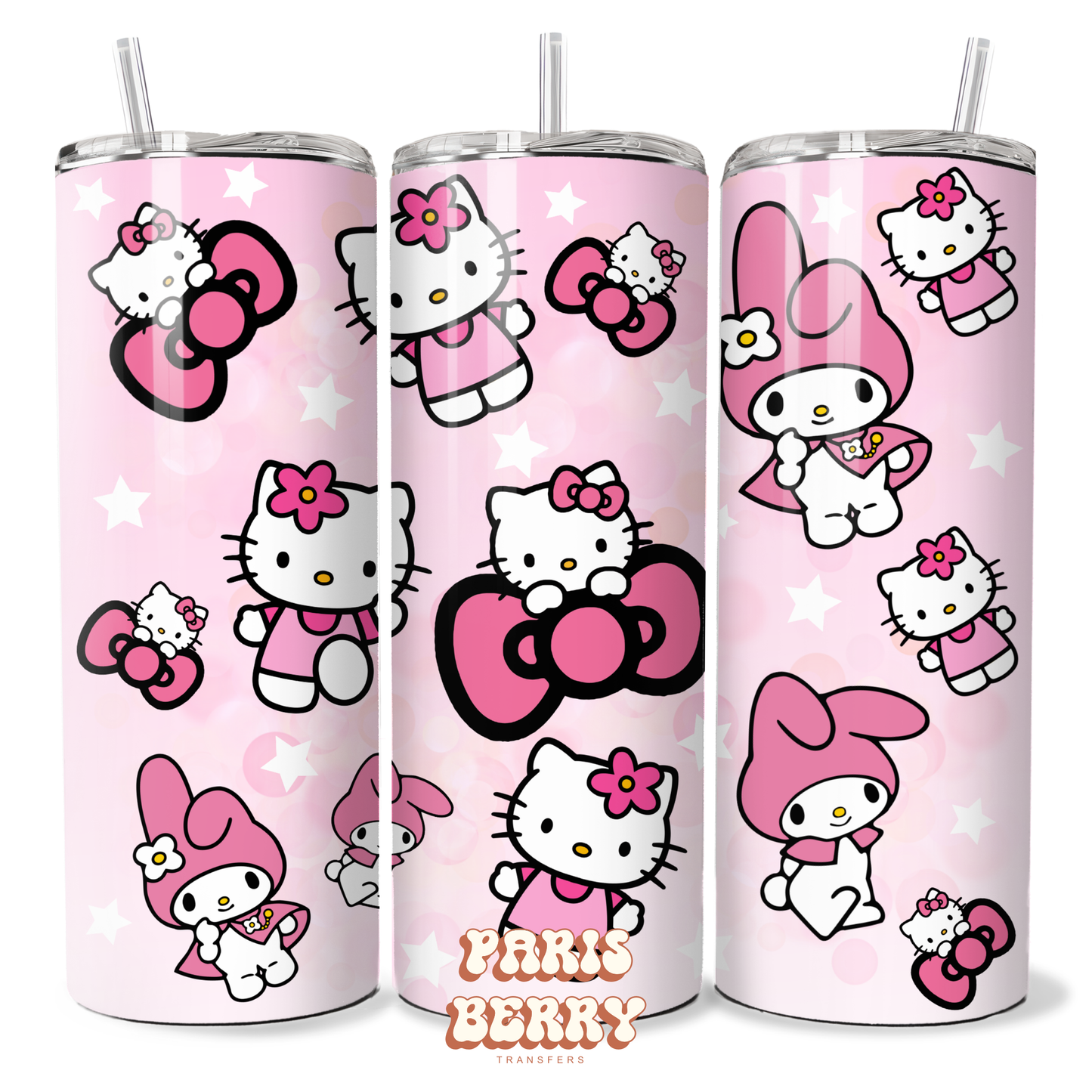 Pink H.Kitty - 20oz Sublimation Tumbler Wrap