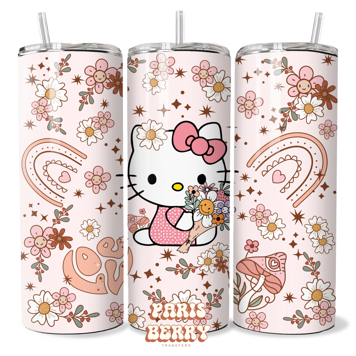 Cute H.Kitty Spring - 20oz Sublimation Tumbler Wrap