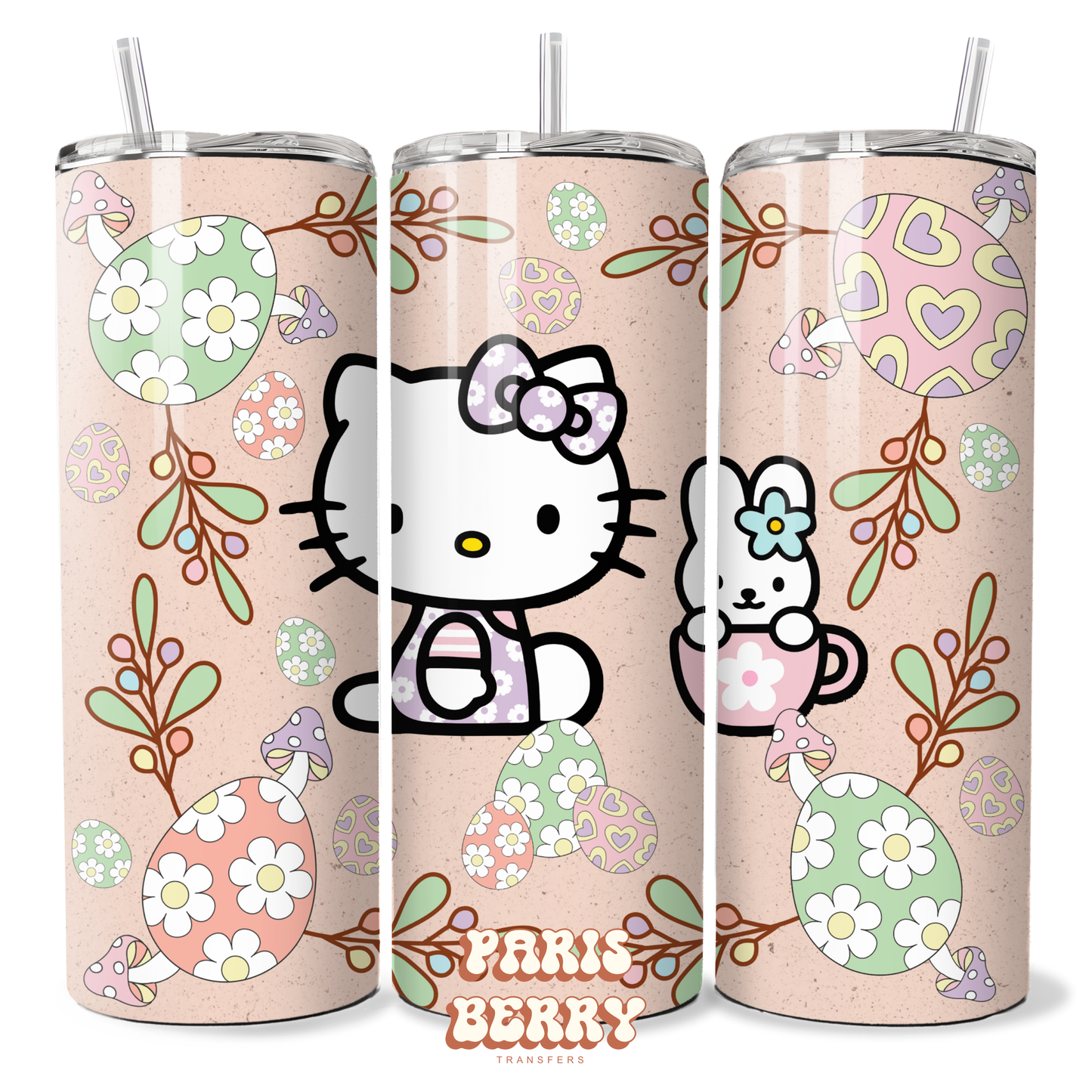 Cute H.Kitty Easter - 20oz Sublimation Tumbler Wrap