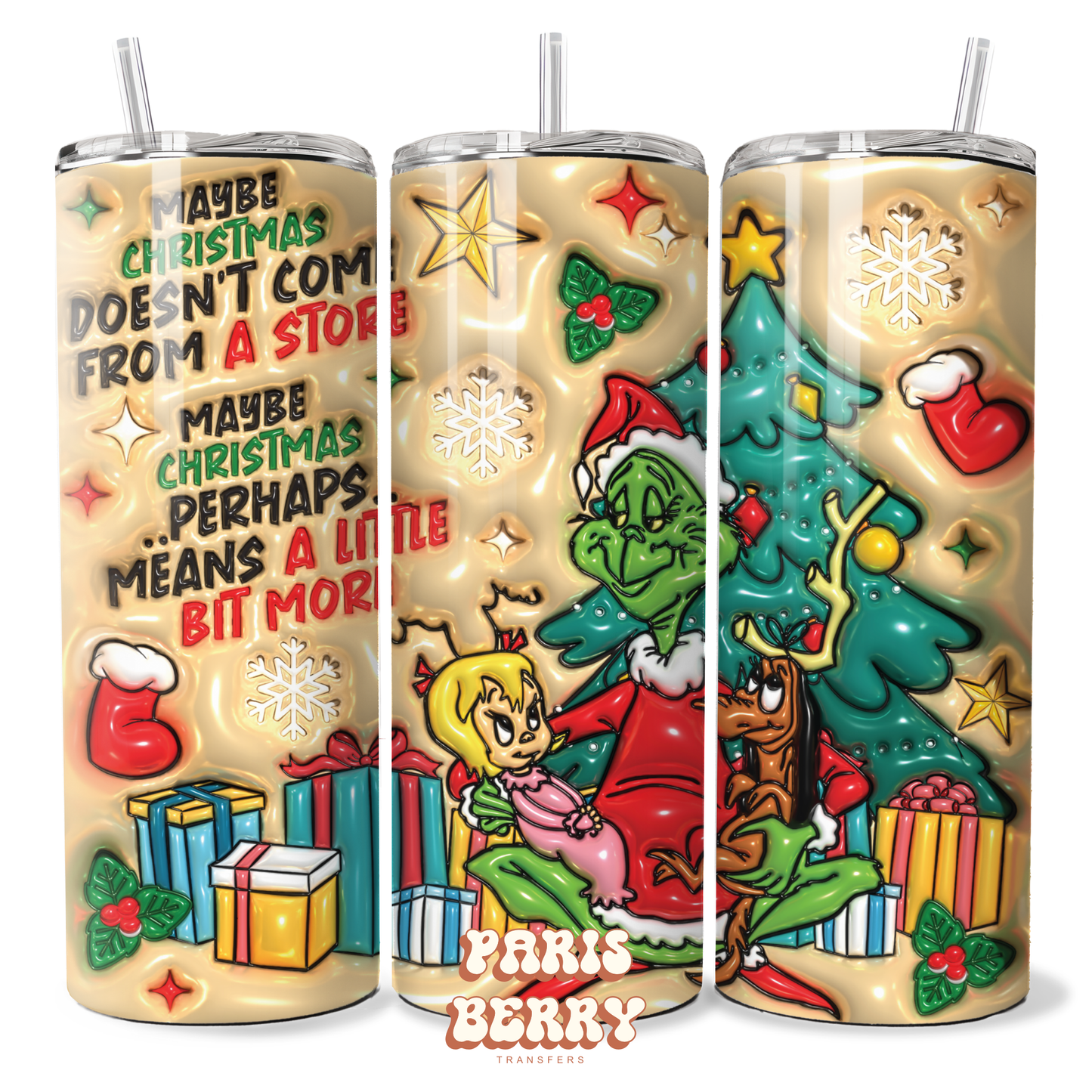 Grinchmas Christmas Holiday - 20oz Sublimation Tumbler Wrap