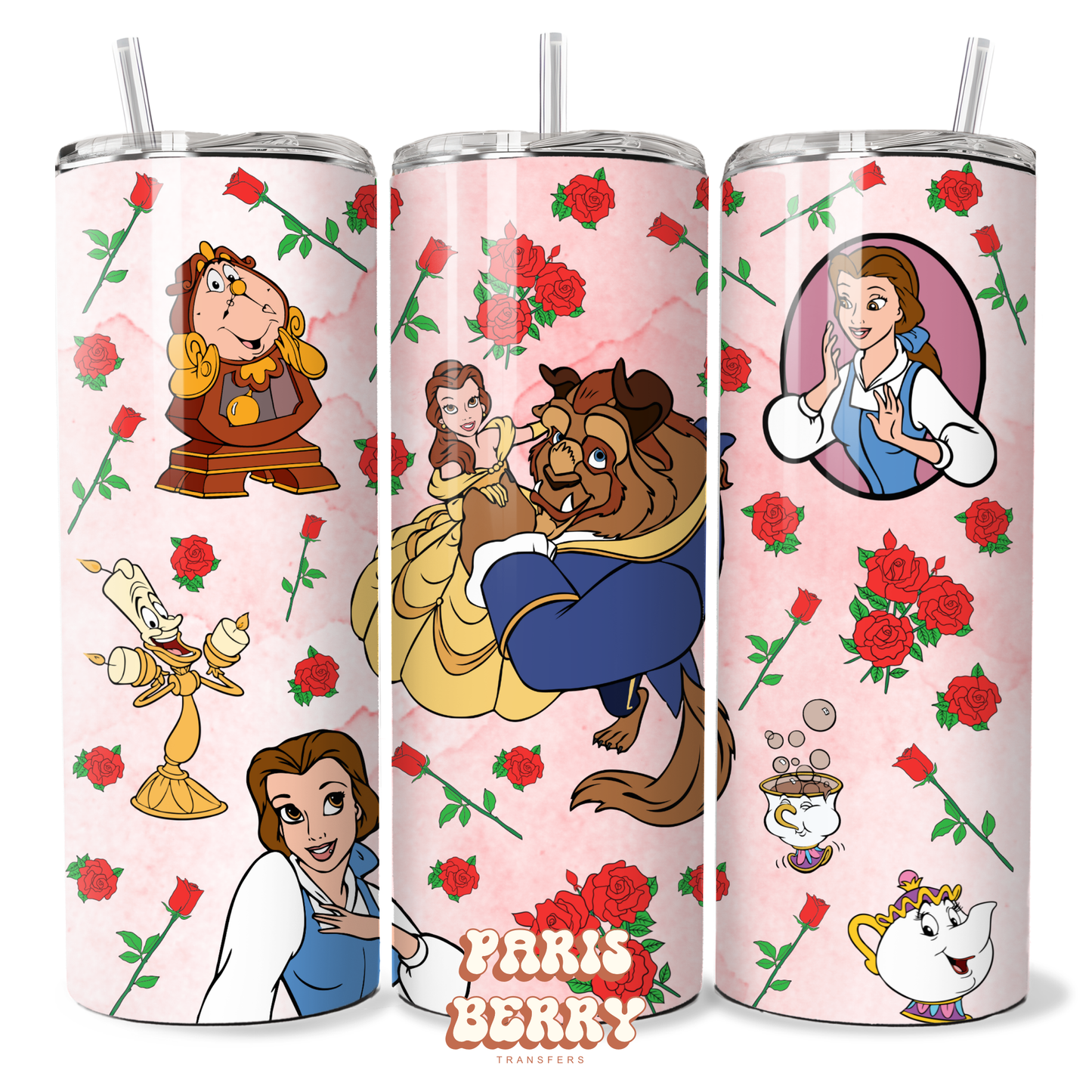Beauty Belle Rose Princess - 20oz Sublimation Tumbler Wrap
