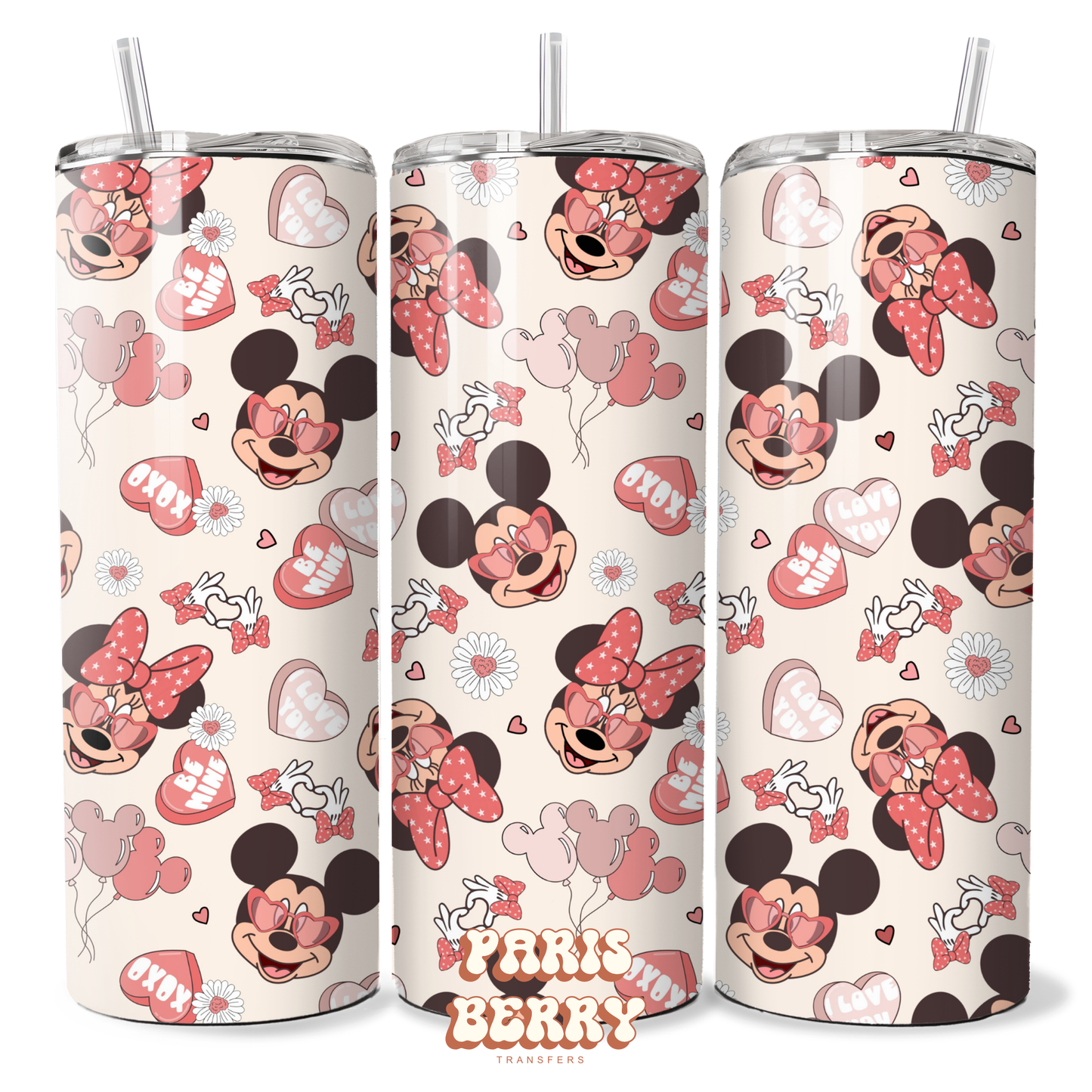 XOXO Mouse - 20oz Sublimation Tumbler Wrap