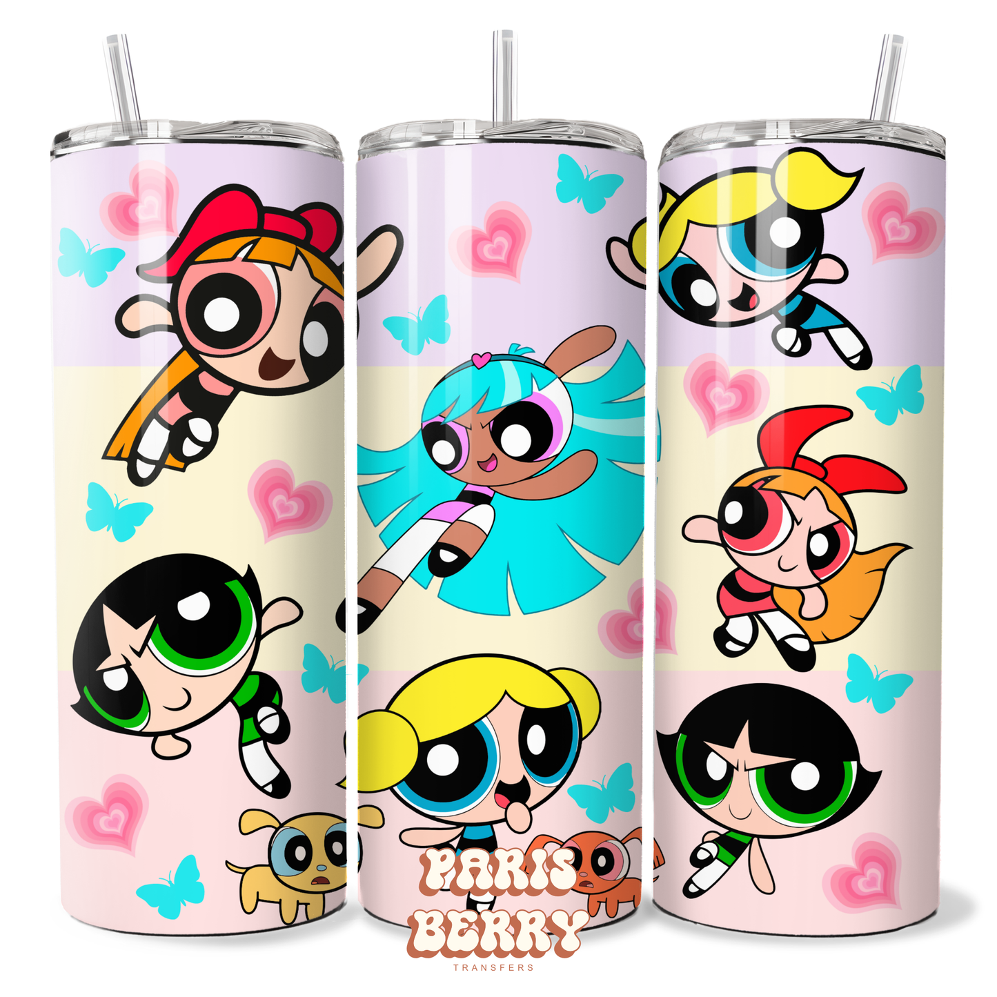 Power Puff Super Friends - 20oz Sublimation Tumbler Wrap