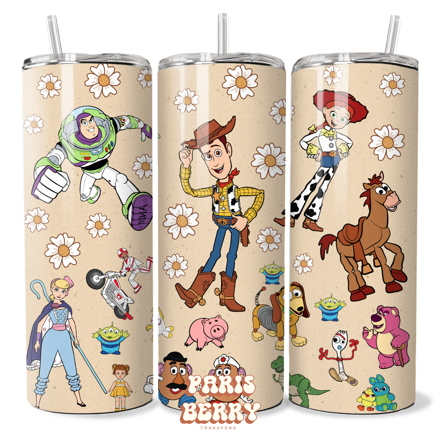 Woody & Toy Friends - 20oz Sublimation Tumbler Wrap