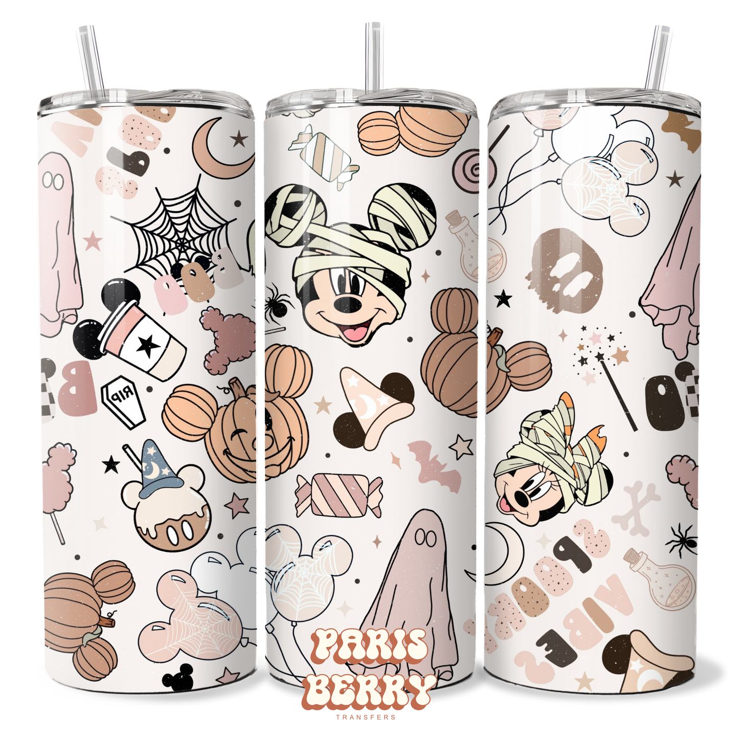 Spooky Mouse Couple - 20oz Sublimation Tumbler Wrap