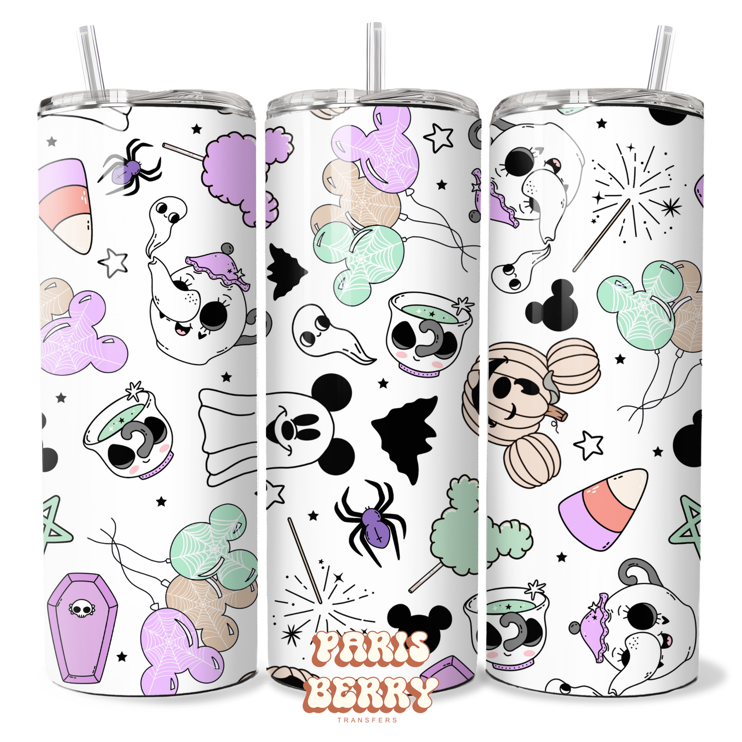 Spooky Boo Mouse - 20oz Sublimation Tumbler Wrap