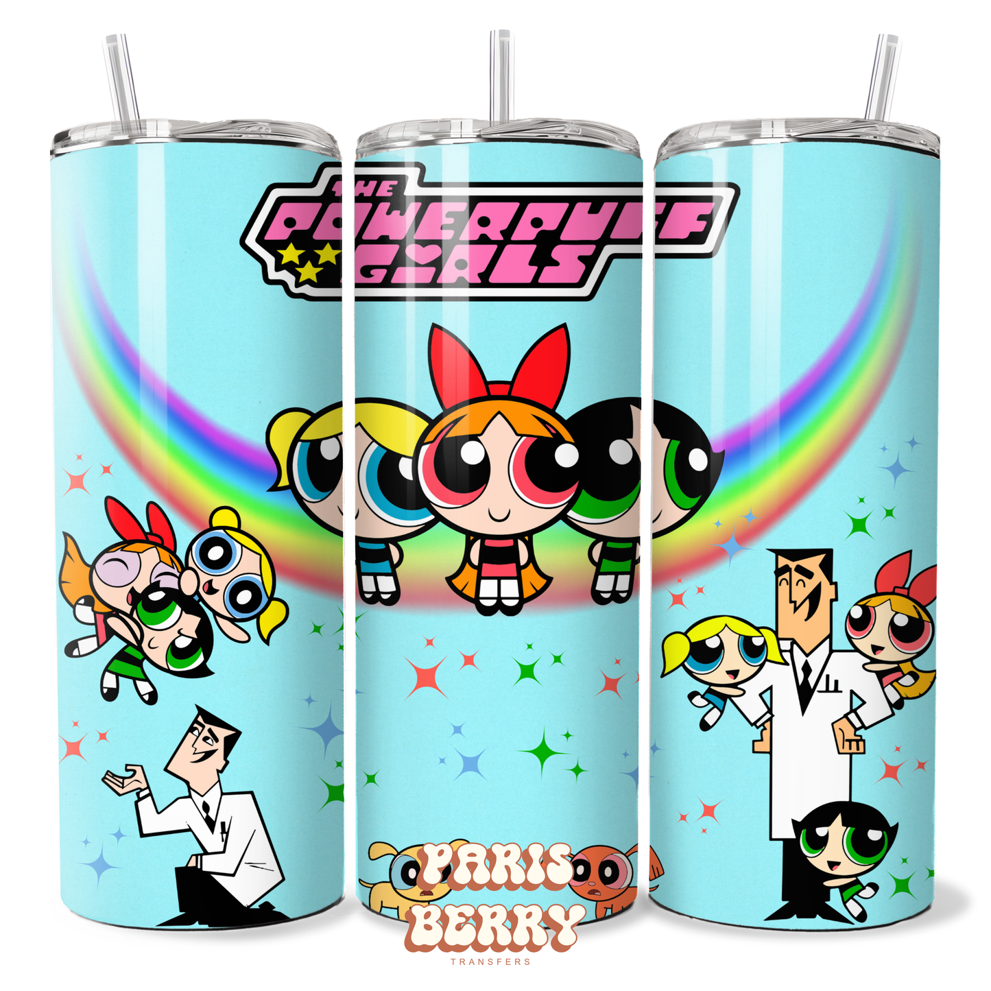 Super Puff Power Girls - 20oz Sublimation Tumbler Wrap