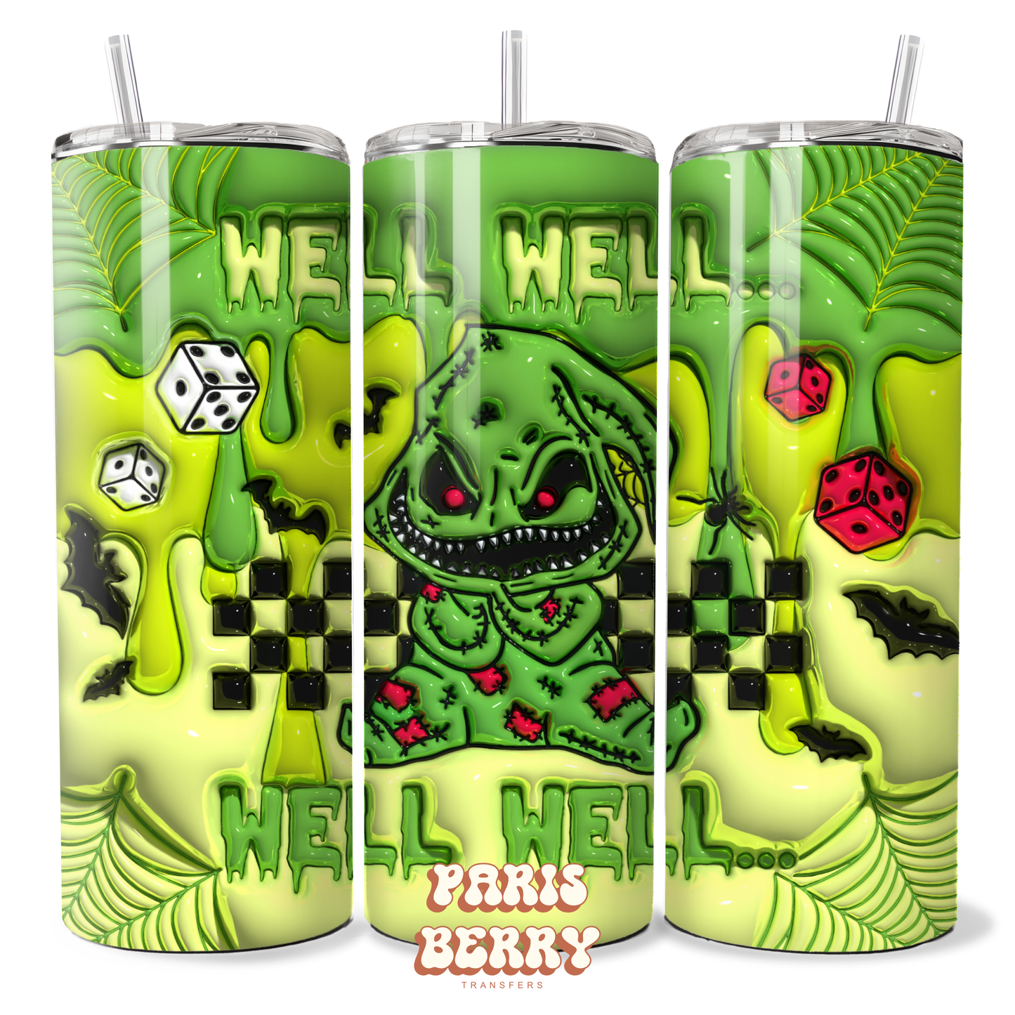 Well Well Well Oogie Boogie - 20oz Sublimation Tumbler Wrap