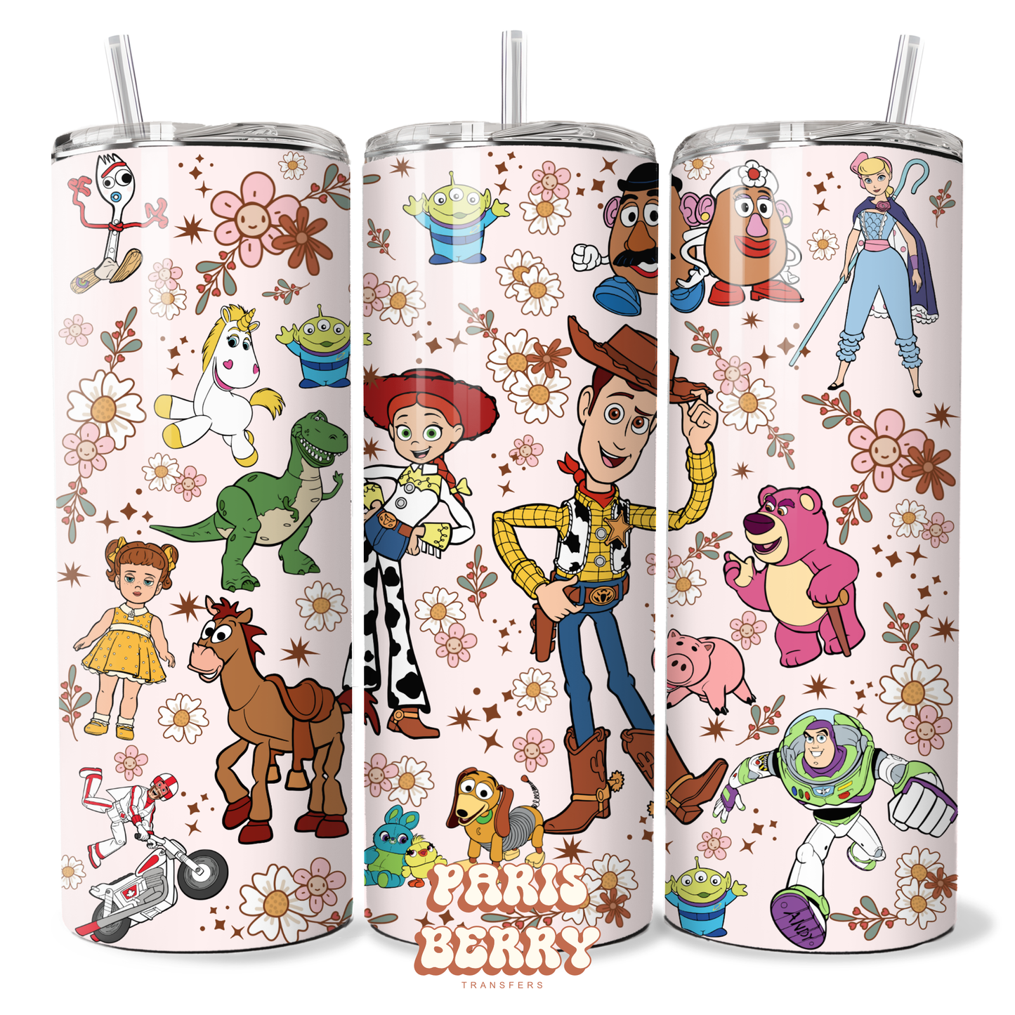 Woody & Toy Friends - 20oz Sublimation Tumbler Wrap