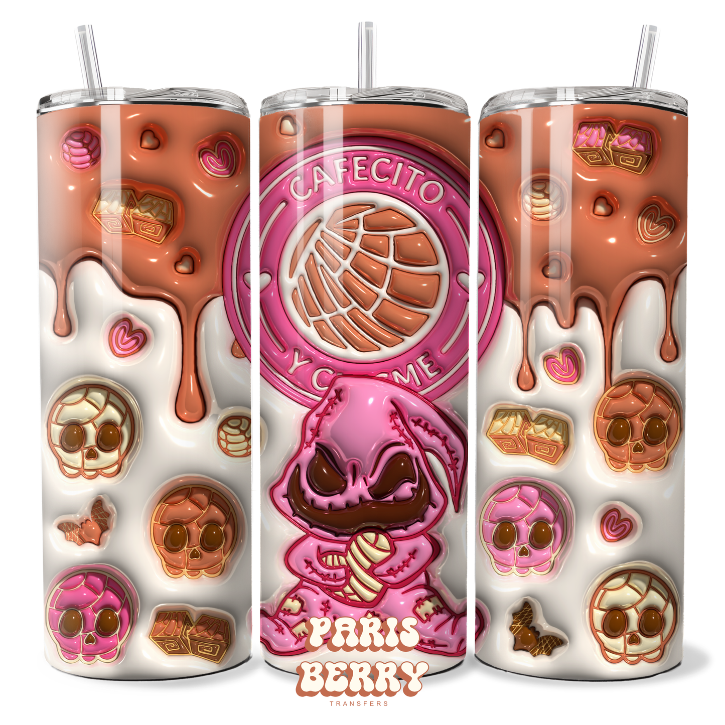 Baby Oogie Boogie Cafecito Y Chisme - 20oz Sublimation Tumbler Wrap