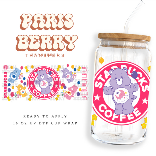 Friendship Coffee Bears - 16oz UVDTF Cup Wrap