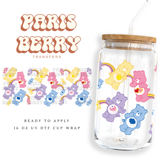 Friendship Rainbow Bears - 16oz UVDTF Cup Wrap