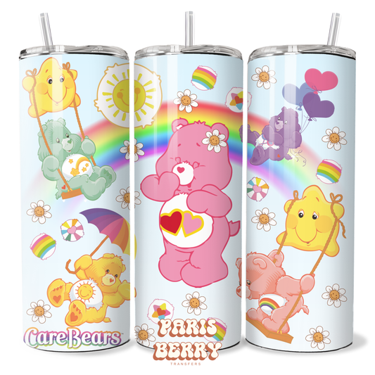 Care Rainbow Bears - 20oz Sublimation Tumbler Wrap