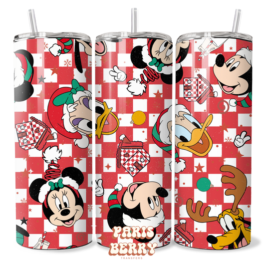 Christmas Mouse & Friends - 20oz Sublimation Tumbler Wrap