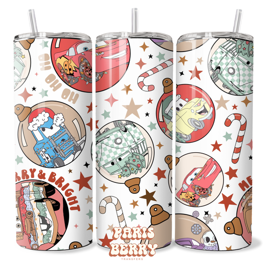 Christmas Cars - 20oz Sublimation Tumbler Wrap