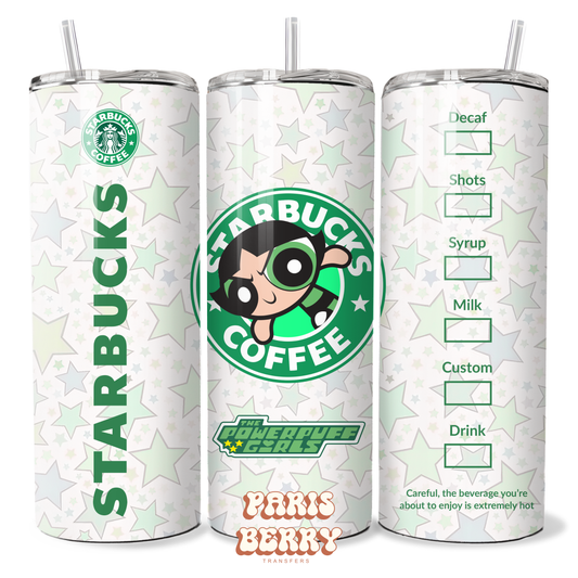 Power Puff Coffee Girls - 20oz Sublimation Tumbler Wrap