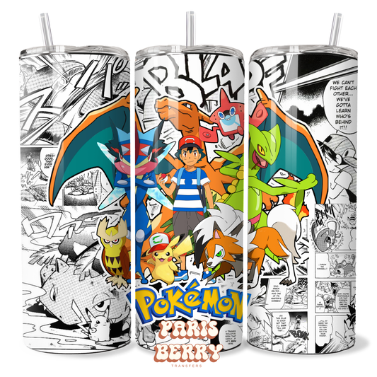 Poke Friends - 20oz Sublimation Tumbler Wrap