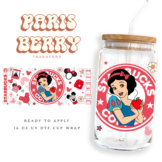 Snow Princess - 16oz UVDTF Cup Wrap