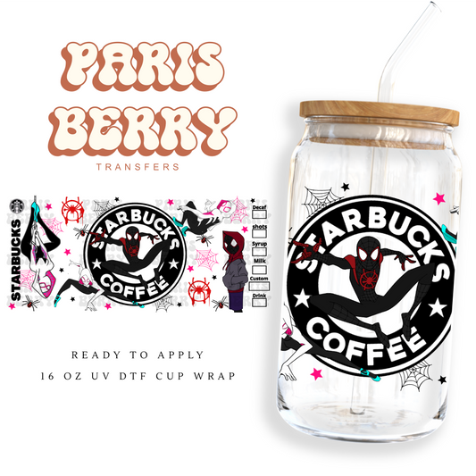 Spider Coffee Verse - 16oz UVDTF Cup Wrap