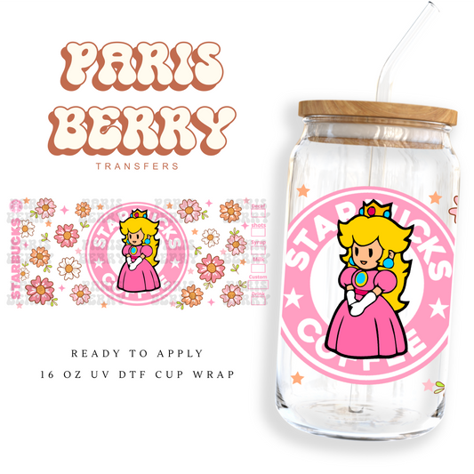 Pink Princess - 16oz UVDTF Cup Wrap