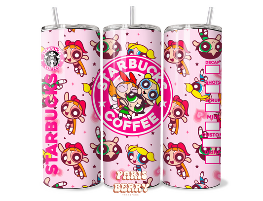 Puff Girls Coffee - 20oz Sublimation Tumbler Wrap