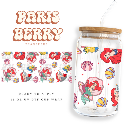 Mermaid Princess - 16oz UVDTF Cup Wrap